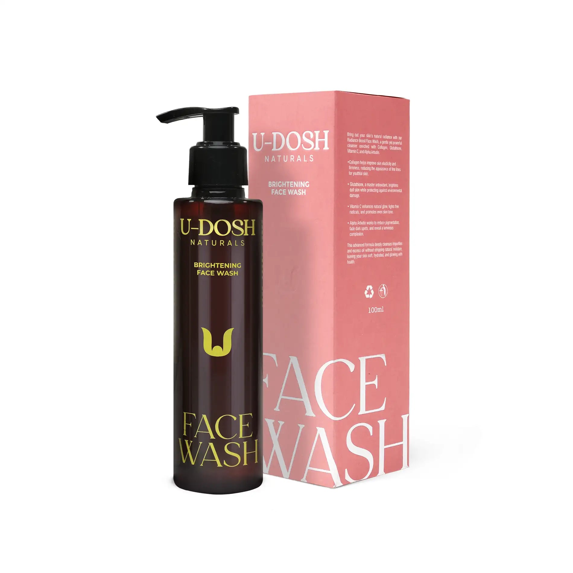Brightening Face Wash 100ML – U-dosh Naturals