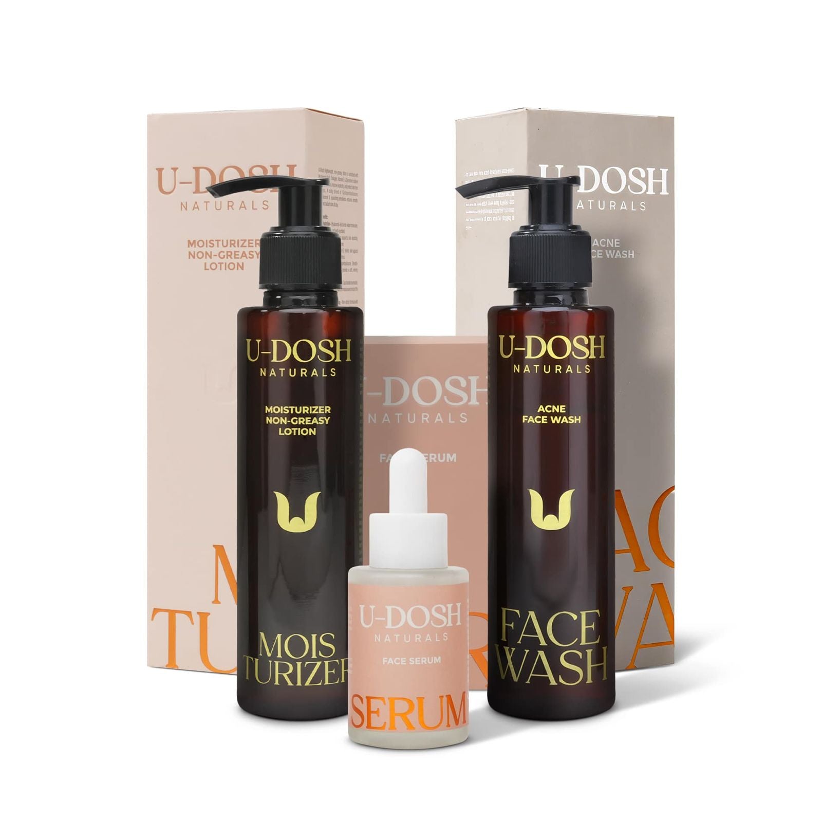 Moisturizer Lotion x Acne Face Wash x Face Serum